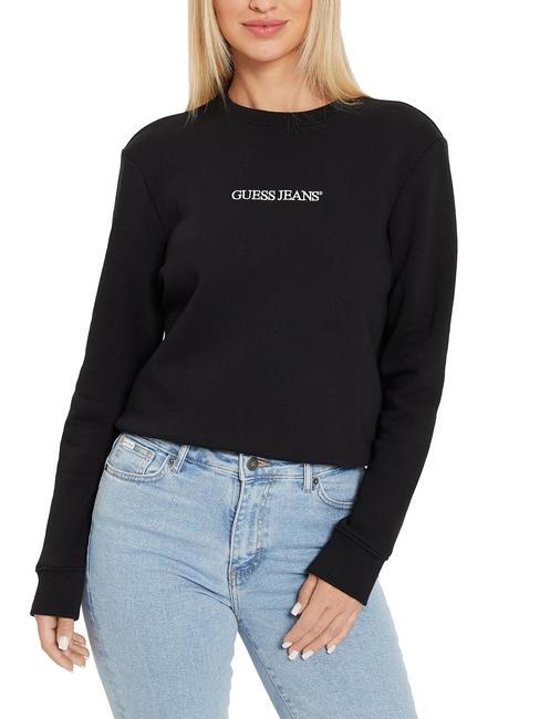 GUESS JEANS LOGO Sweatshirt mit normaler Passform und Rundhalsausschnitt jetbla - Sweatshirts Damen