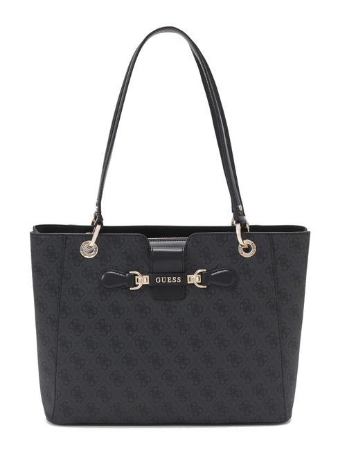 GUESS NOLANA Schulter-Shopper-Tasche Kohle - Damentaschen