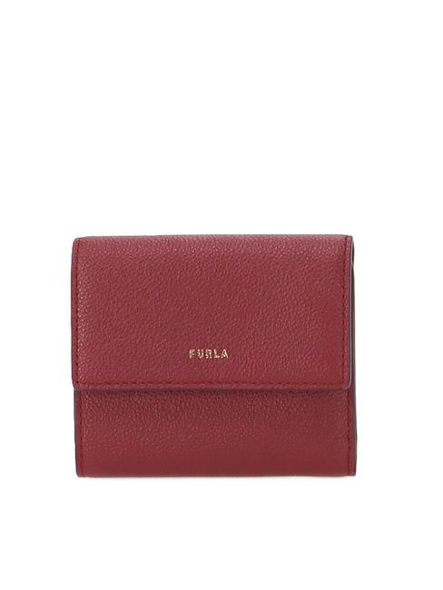 FURLA GOCCIA Mittelgroße Brieftasche aus Leder KIRSCHE d - Brieftaschen Damen