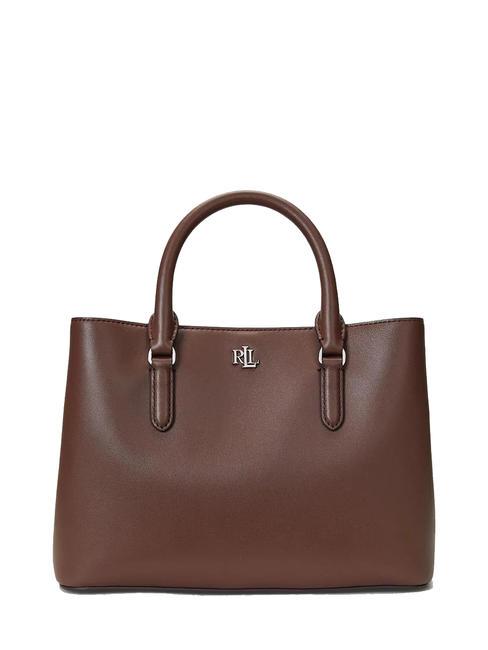 RALPH LAUREN MARCY Handtasche, mit Schultergurt, aus Leder dunkles Mahagoni - Damentaschen