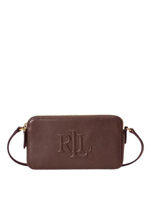 RALPH LAUREN WITLEY Clutch-Geldbörse mit Schultergurt dunkles Mahagoni - Damentaschen