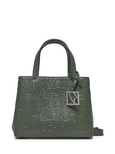 ARMANI EXCHANGE LOGO EMBOSSED Handtasche, mit Schultergurt Absinth - Damentaschen