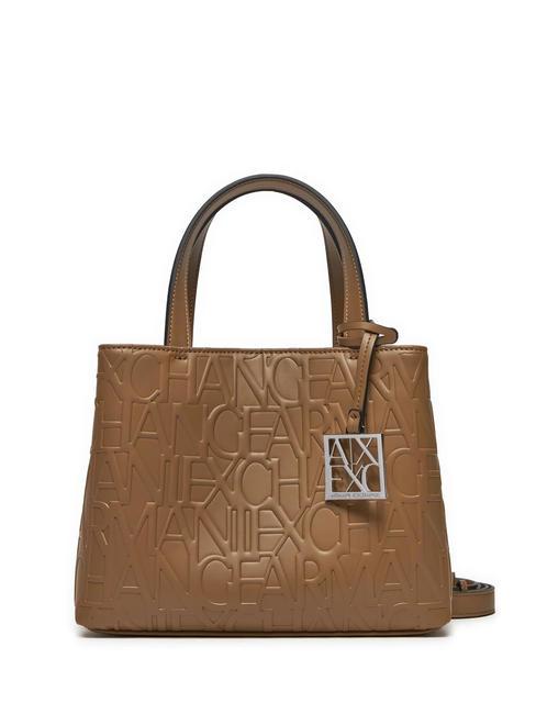 ARMANI EXCHANGE LOGO EMBOSSED Handtasche, mit Schultergurt dunkler Pisco - Damentaschen