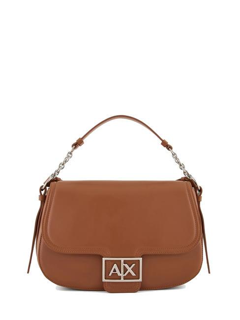 ARMANI EXCHANGE A|X BUCKLE Sattel-Umhängetasche Whiskey - Damentaschen