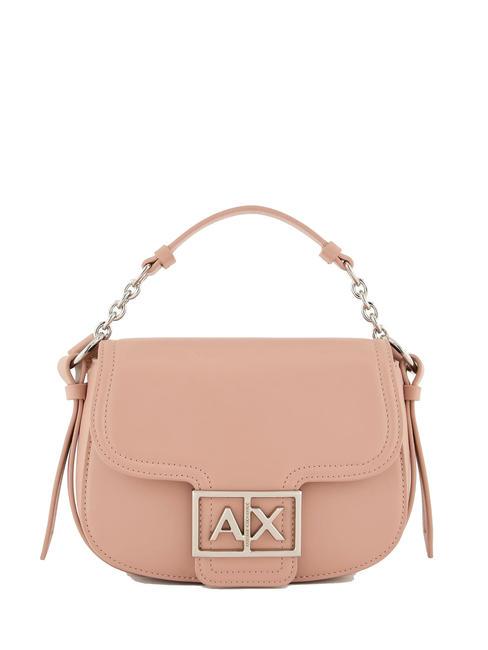 ARMANI EXCHANGE A|X BUCKLE Mini-Rundtasche mit Schultergurt Milchpunsch - Damentaschen