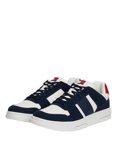 TOMMY HILFIGER TOMMY JEANS THE BROOKLYN MIX Ledersneaker dunkles Nachtmarineblau - Herrenschuhe