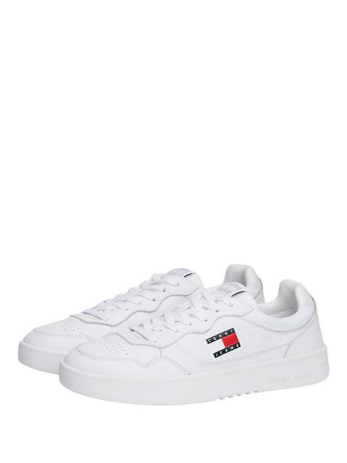 TOMMY HILFIGER TOMMY JEANS Cupsole Ledersneaker Weiß - Herrenschuhe