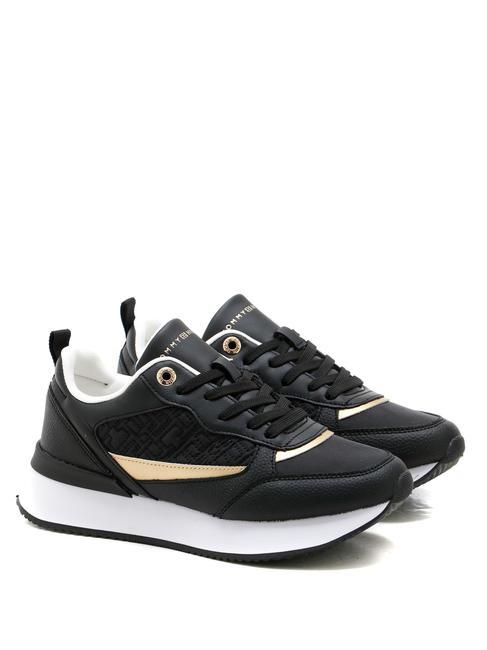 TOMMY HILFIGER MONOGRAM RUNNER Turnschuhe SCHWARZ - Damenschuhe