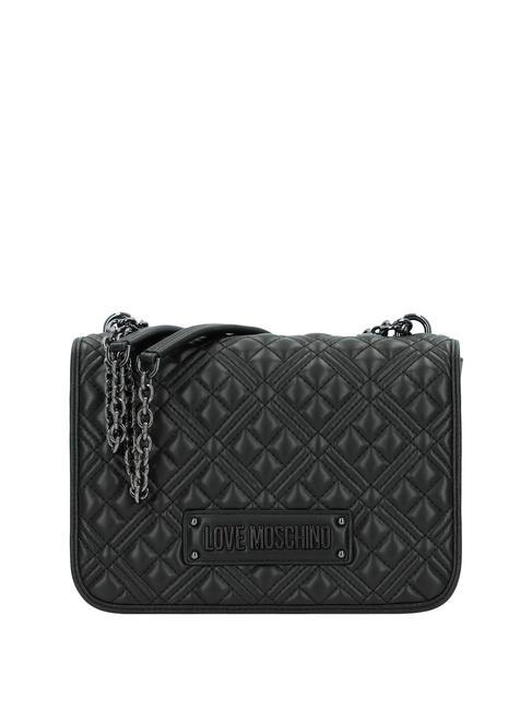 LOVE MOSCHINO QUILTED Wandelbare Stepptasche Schwarz - Damentaschen