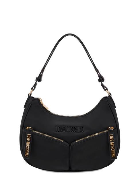 LOVE MOSCHINO EASY GO Umhängetasche aus Nylon Schwarz - Damentaschen