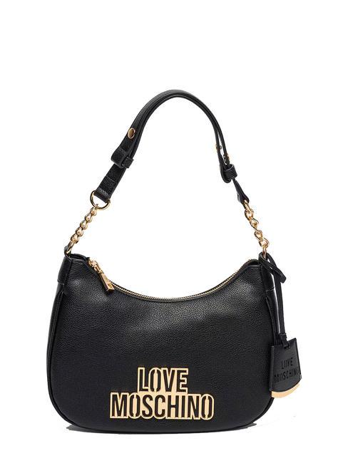 LOVE MOSCHINO METALLIC LOGO Umhängetasche Schwarz - Damentaschen