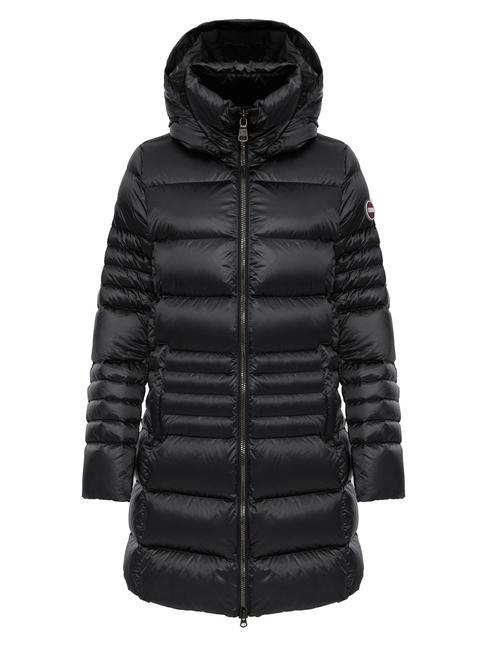 COLMAR FRIENDLY Daunenjacke mit abnehmbarer Kapuze schwarz-dunkler Stahl - Daunenjacken für Damen