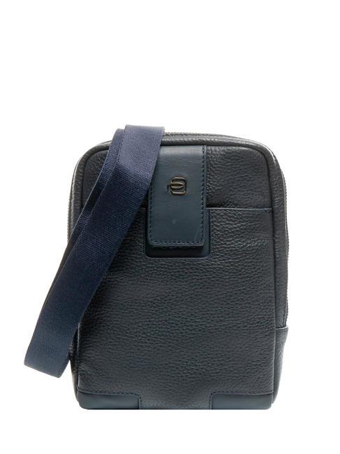 PIQUADRO ILI Ledertasche für iPad mini Blau - Umhängetaschen Herren