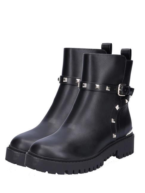 GUESS OLIY  Stiefeletten mit Nieten Schwarz Schwarz - Damenschuhe