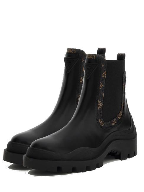 GUESS YESSES 2  Stiefeletten SCHWARZ BRAUN - Damenschuhe