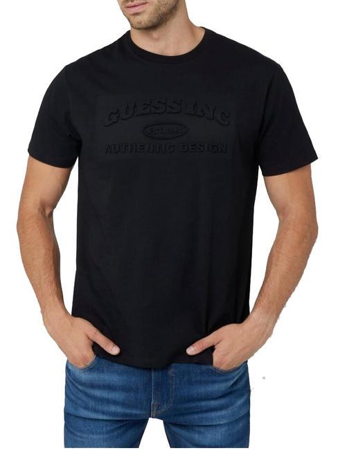 GUESS CLUB LOGO T-Shirt mit geprägtem Logo jetbla - Herren-T-Shirts