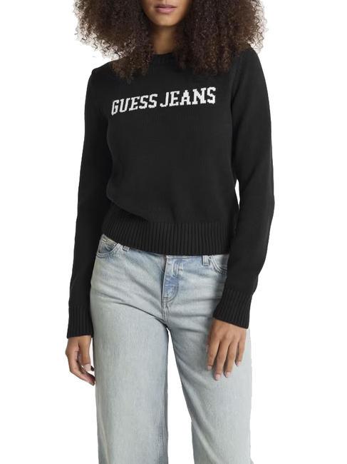 GUESS JEANS INTARSIA  Baumwollpullover jetbla - Damenpullover