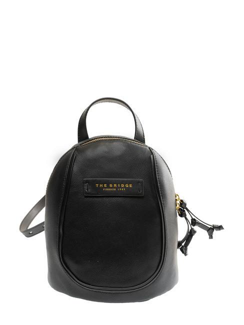 THE BRIDGE DOMITILLA Lederrucksack Schwarzes Gold - Damentaschen