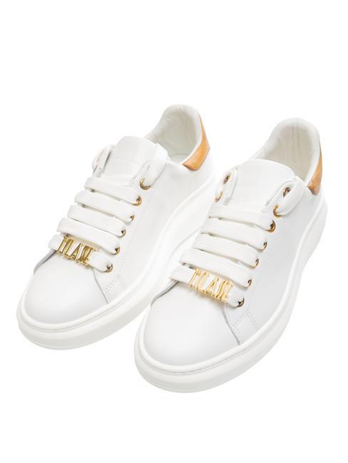 ALVIERO MARTINI PRIMA CLASSE GOLD LETTERING Ledersneaker Weiß - Damenschuhe