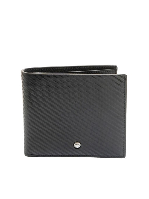 MOMO DESIGN CHEVRON Geldbörse aus Leder Schwarz - Brieftaschen Herren