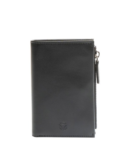 MOMO DESIGN LOGO EMBOSSED Flache Geldbörse aus Leder Schwarz - Brieftaschen Herren