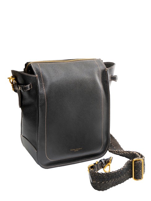 GIANNI CHIARINI OLLY Ledertasche mit Schultergurt Schwarz - Damentaschen