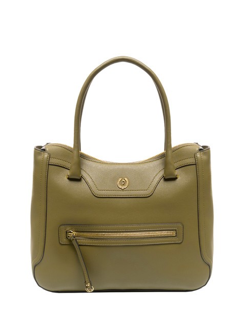 POLLINI ZIPPER Handtasche mit Schultergurt Olive - Damentaschen