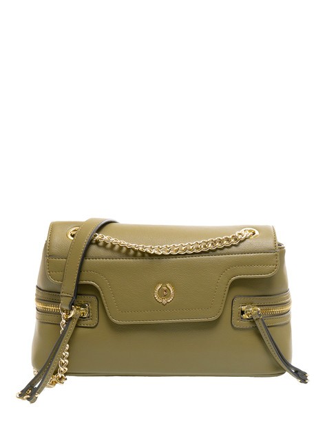 POLLINI ZIPPER Umhängetasche mit Kette Olive - Damentaschen