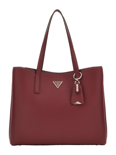 GUESS MERIDIAN Girlfriend Schultertasche Burgund - Damentaschen