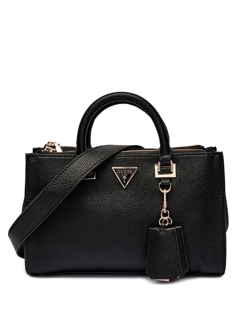 GUESS CRESIDIA Satchel Handtasche, mit Schultergurt SCHWARZ - Damentaschen