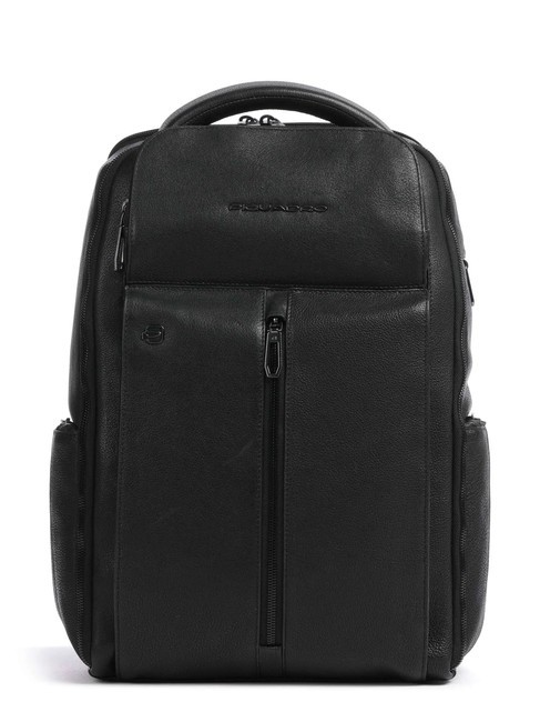 PIQUADRO HEDLEY 14-Zoll-Laptop-Rucksack aus Leder Schwarz - PC-Rucksäcke