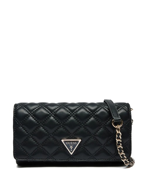 GUESS GIULLY Quilted Mini-Umhängetasche SCHWARZ - Damentaschen