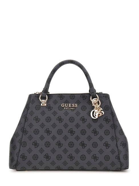 GUESS EVELUNE 4G Handtasche, mit Schultergurt Kohle-Logo - Damentaschen