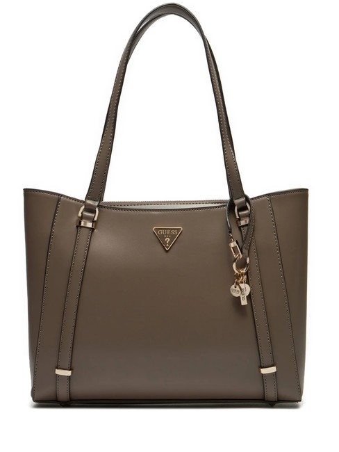 GUESS DARYNA 2 ELITE Schulter-Shopper dunkles Taupe - Damentaschen