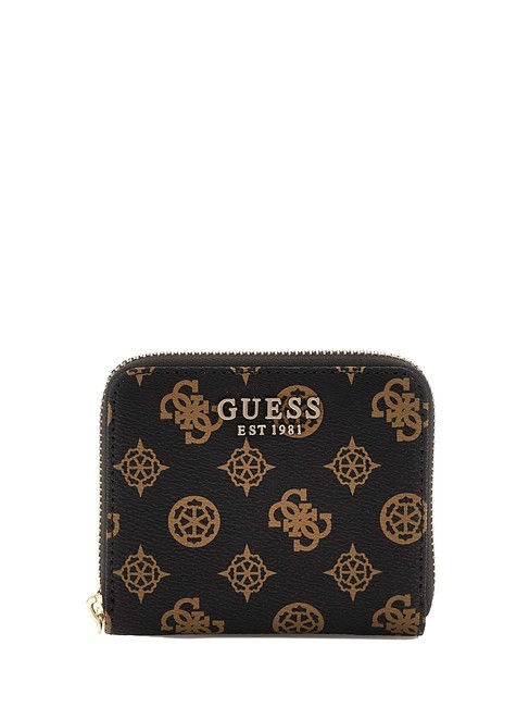 GUESS LAUREL Peony Mini-Geldbörse mit umlaufendem Reißverschluss mochalog - Brieftaschen Damen