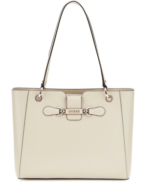 GUESS NOLANA Schulter-Shopper-Tasche Taupe - Damentaschen