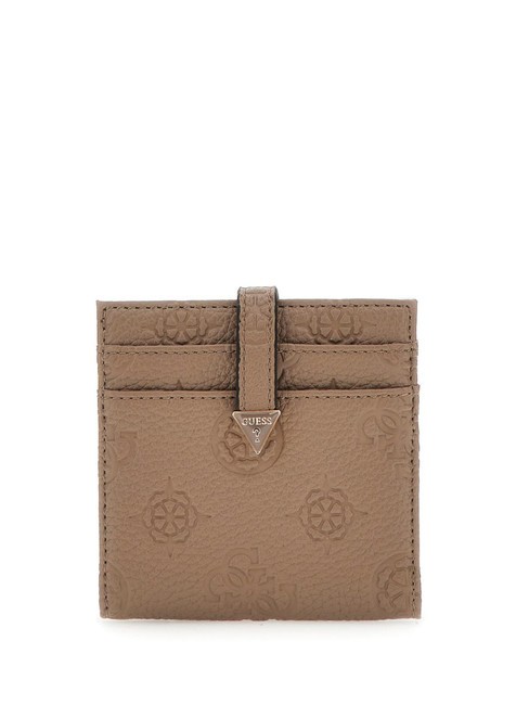 GUESS CRESIDIA  Kartenhalter  dunkles Taupe - Brieftaschen Damen