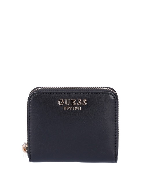 GUESS LAUREL  Mini-Geldbörse mit umlaufendem Reißverschluss SCHWARZ - Brieftaschen Damen