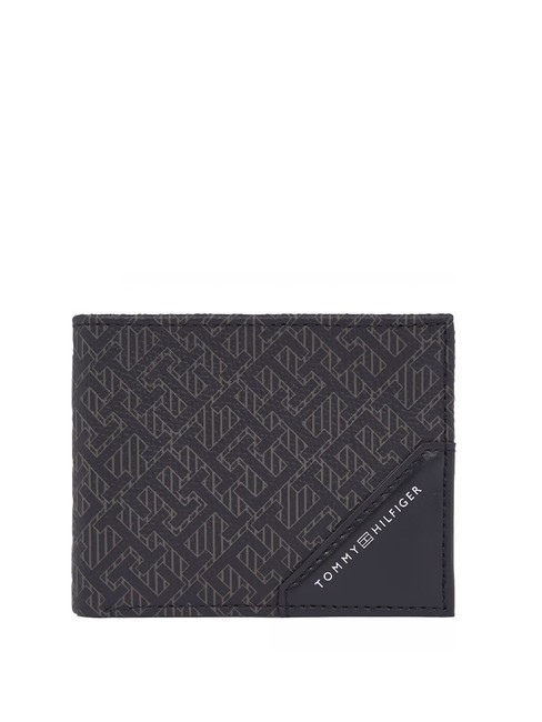 TOMMY HILFIGER MONOGRAM BUSINESS  Ledergeldbörse Schwarz - Brieftaschen Herren