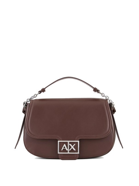 ARMANI EXCHANGE A|X BUCKLE Mini-Rundtasche mit Schultergurt Alkohol - Damentaschen