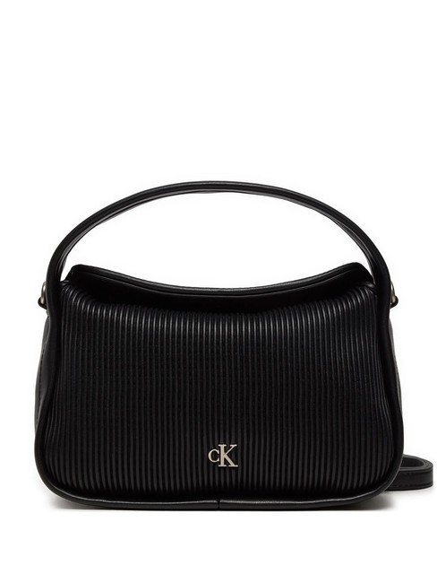 CALVIN KLEIN CK JEANS RIB PU Mini-Handtasche mit Schultergurt pvh schwarz - Damentaschen