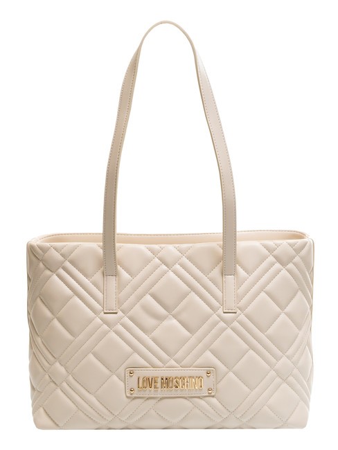 LOVE MOSCHINO QUILTED  Schulter-Shopper Elfenbein - Damentaschen