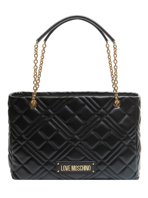 LOVE MOSCHINO QUILTED Shopping Umhängetasche Schwarz - Damentaschen