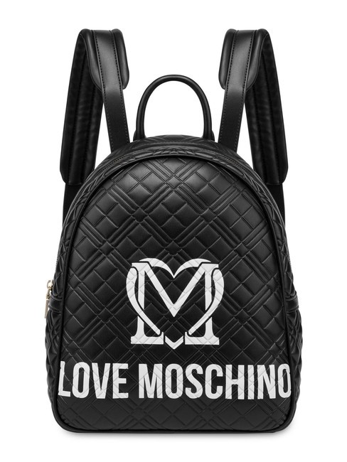 LOVE MOSCHINO LOGO QUILT Rucksack ne / offw - Damentaschen