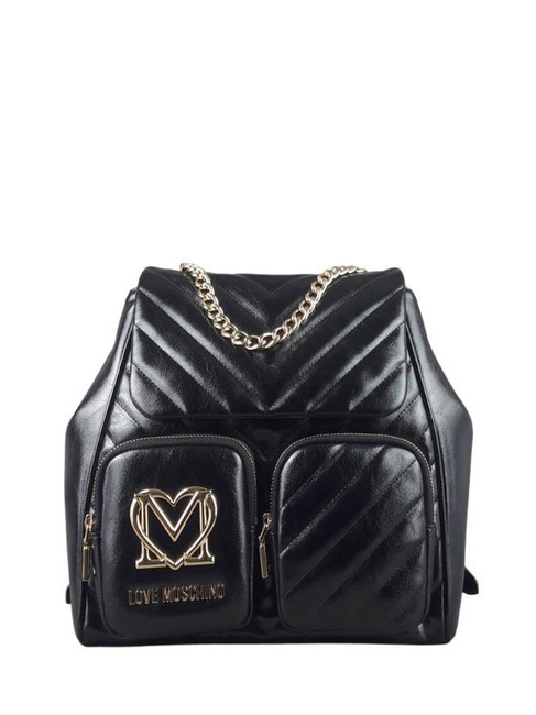 LOVE MOSCHINO CITY POCKETS Gesteppter Rucksack Schwarz - Damentaschen