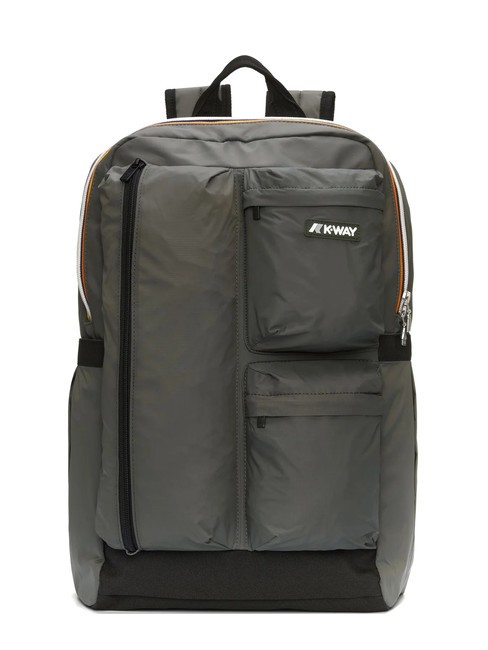 KWAY AMBERT 15,6-Zoll-Laptop-Rucksack grün schwärzlich - Tablettmappe &amp; Organizer