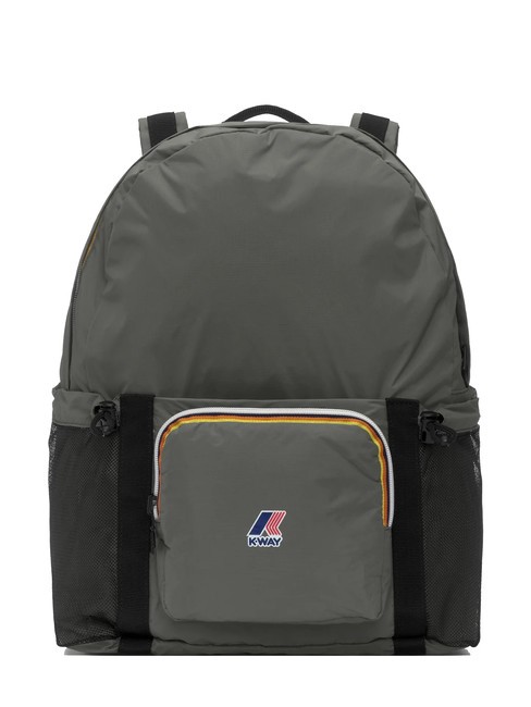 KWAY LE VRAI 3.0 MICHEL Faltbarer Nylonrucksack grün schwärzlich - Rucksäcke für Schule &amp; Freizeit