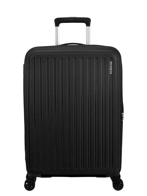 AMERICAN TOURISTER REJOY Mittelgroßer Trolley echtes Schwarz - Harte Trolleys