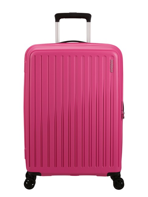 AMERICAN TOURISTER REJOY Mittelgroßer Trolley hawaiianisches Rosa - Harte Trolleys