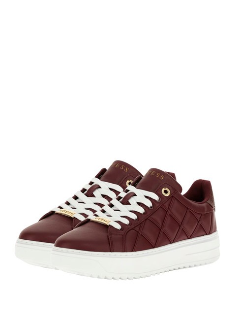 GUESS DATTICE  Turnschuhe Burgund - Damenschuhe